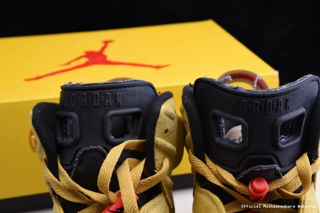 Official Maikesneakers CN1084-300 TRAVIS 6 JORDAN X YELLOW AIR SCOTT 0705